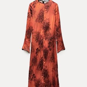 Wrinkled Printed Dress ZW Collection